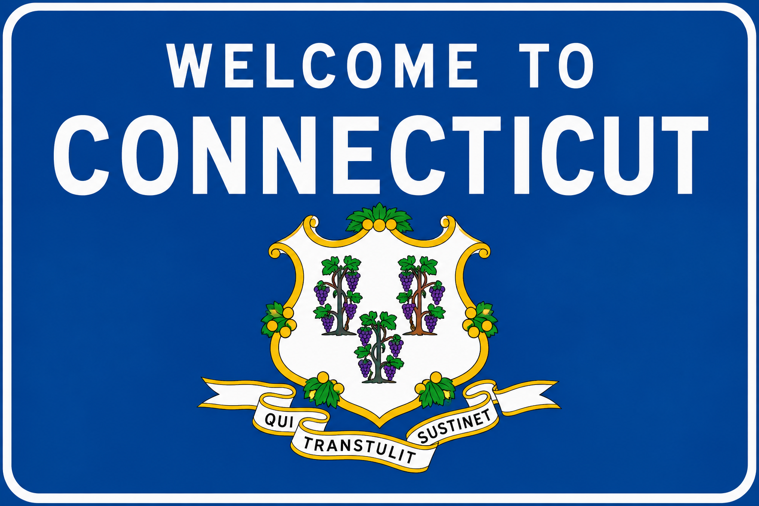 Welcome to Connecticut Sign