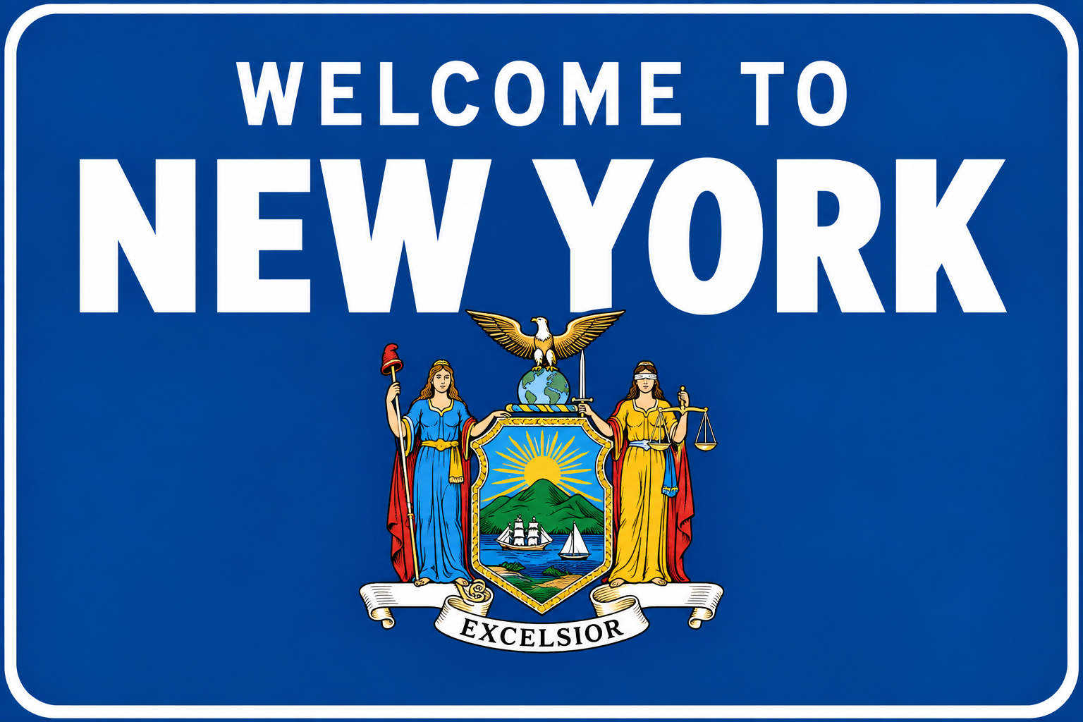 Welcome to New York State Emblem